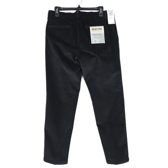 Kenneth Cole Reaction Men's Slim-Fit Stretch Corduroy Pants Black 34x32 NWT - Picture 3 of 4